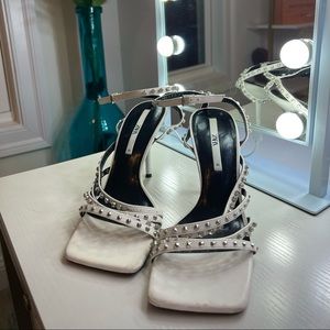 White Zara Hight heels shoes 4 inch heel